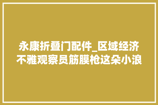 永康折叠门配件_区域经济不雅观察员筋膜枪这朵小浪花能在永康浪多久