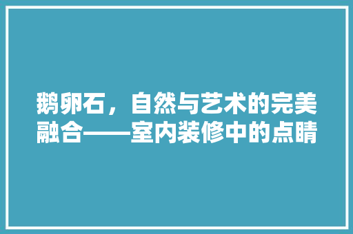 鹅卵石，自然与艺术的完美融合——室内装修中的点睛之笔