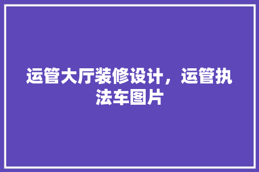 运管大厅装修设计，运管执法车图片