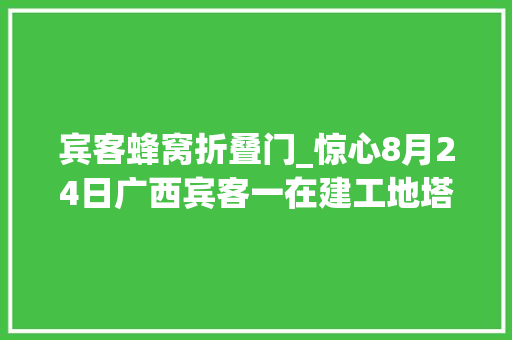 宾客蜂窝折叠门_惊心8月24日广西宾客一在建工地塔吊惊现大年夜白蜂窝一度停工