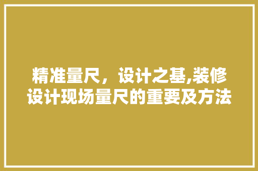 精准量尺，设计之基,装修设计现场量尺的重要及方法