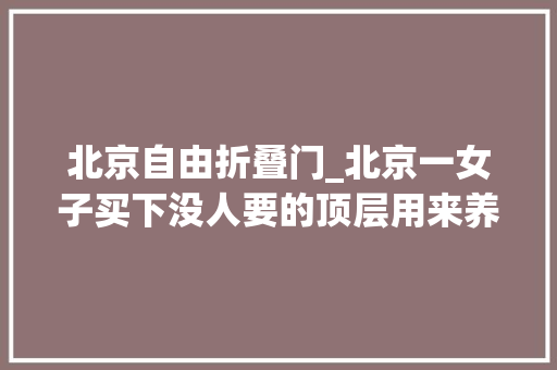 北京自由折叠门_北京一女子买下没人要的顶层用来养花养猫一进屋就被治愈了​​