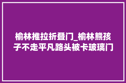 榆林推拉折叠门_榆林熊孩子不走平凡路头被卡玻璃门裂痕
