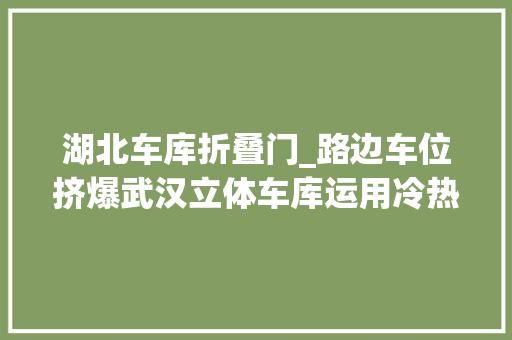 湖北车库折叠门_路边车位挤爆武汉立体车库运用冷热不均你怎么看