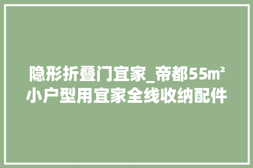 隐形折叠门宜家_帝都55㎡小户型用宜家全线收纳配件成为全能收纳王