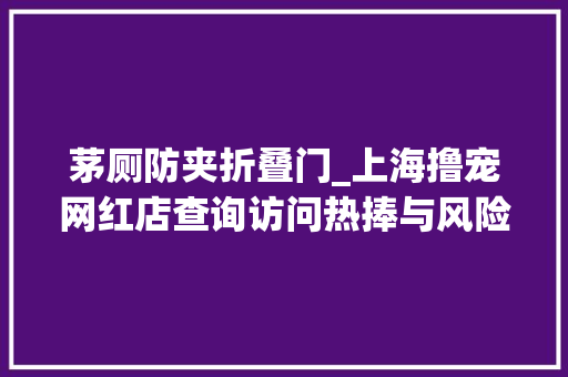 茅厕防夹折叠门_上海撸宠网红店查询访问热捧与风险若何平衡