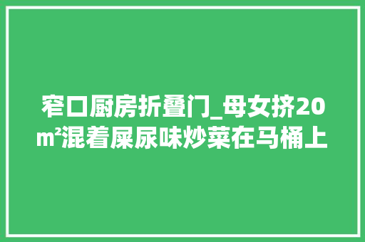 窄口厨房折叠门_母女挤20㎡混着屎尿味炒菜在马桶上煎鸡翅下不了口