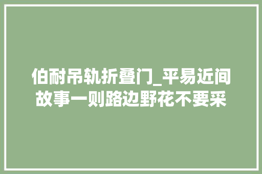 伯耐吊轨折叠门_平易近间故事一则路边野花不要采