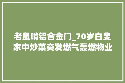 老鼠啃铝合金门_70岁白叟家中炒菜突发燃气轰燃物业称系老鼠咬坏煤气管导致