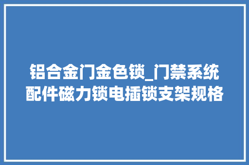 铝合金门金色锁_门禁系统配件磁力锁电插锁支架规格书