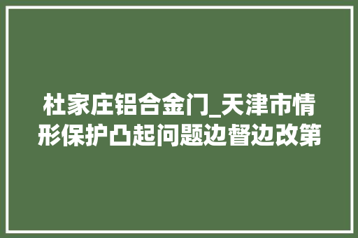 杜家庄铝合金门_天津市情形保护凸起问题边督边改第110批公开信息