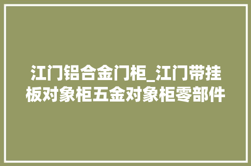 江门铝合金门柜_江门带挂板对象柜五金对象柜零部件对象柜螺丝对象柜
