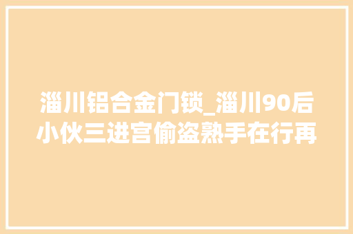 淄川铝合金门锁_淄川90后小伙三进宫偷盗熟手在行再次出手当场被抓 复合门