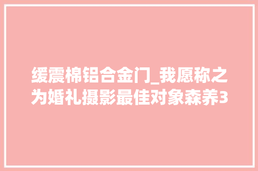 缓震棉铝合金门_我愿称之为婚礼摄影最佳对象森养35150f/228万字长文申报
