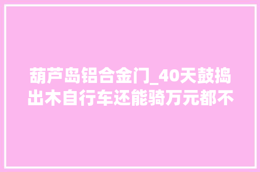葫芦岛铝合金门_40天鼓捣出木自行车还能骑万元都不卖