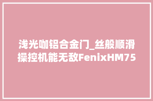 浅光咖铝合金门_丝般顺滑操控机能无敌FenixHM75R最强工业头灯