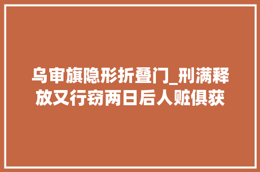 乌审旗隐形折叠门_刑满释放又行窃两日后人赃俱获