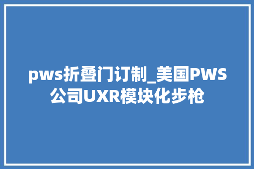 pws折叠门订制_美国PWS公司UXR模块化步枪