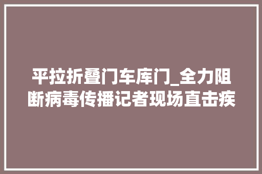 平拉折叠门车库门_全力阻断病毒传播记者现场直击疾控入户采样消毒