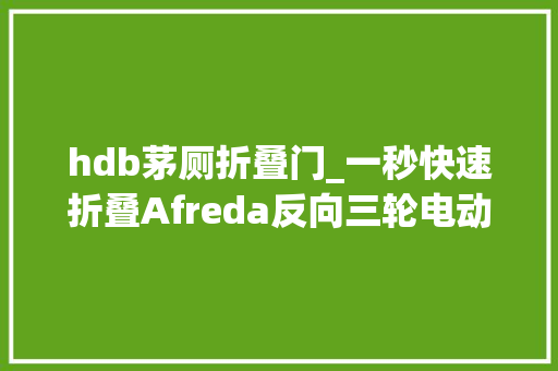 hdb茅厕折叠门_一秒快速折叠Afreda反向三轮电动自行车
