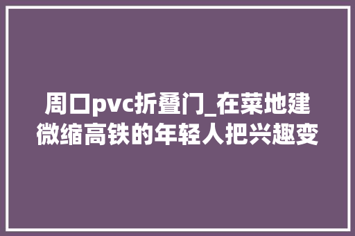 周口pvc折叠门_在菜地建微缩高铁的年轻人把兴趣变成事业