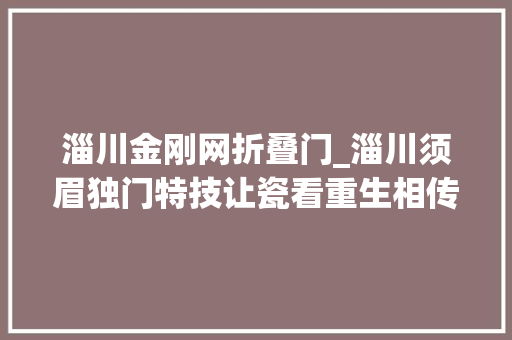 淄川金刚网折叠门_淄川须眉独门特技让瓷看重生相传始于宋代