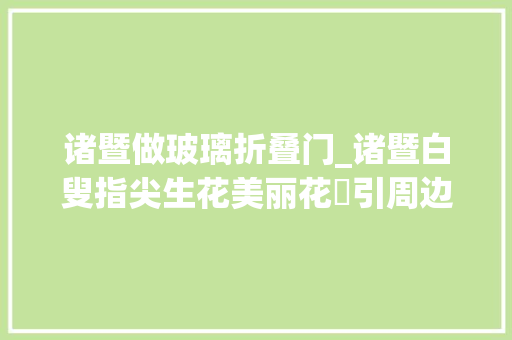 诸暨做玻璃折叠门_诸暨白叟指尖生花美丽花馃引周边县市慕名订购