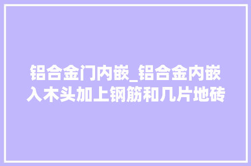铝合金门内嵌_铝合金内嵌入木头加上钢筋和几片地砖砖砌橱柜来了
