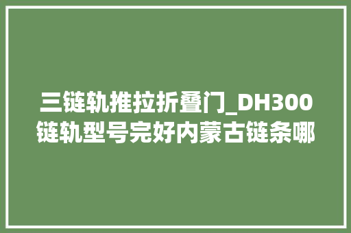 三链轨推拉折叠门_DH300链轨型号完好内蒙古链条哪里买
