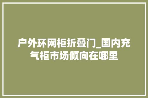 户外环网柜折叠门_国内充气柜市场倾向在哪里