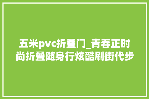 五米pvc折叠门_青春正时尚折叠随身行炫酷刷街代步利器雅迪电动滑板车体验