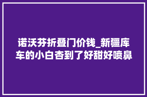 诺沃芬折叠门价钱_新疆库车的小白杏到了好甜好喷鼻香