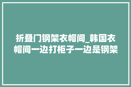 折叠门钢架衣帽间_韩国衣帽间一边打柜子一边是钢架挂衣区分区明确拿放都方便