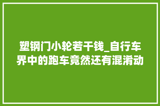 塑钢门小轮若干钱_自行车界中的跑车竟然还有混淆动力系统
