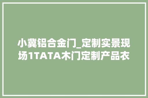 小冀铝合金门_定制实景现场1TATA木门定制产品衣柜橱柜