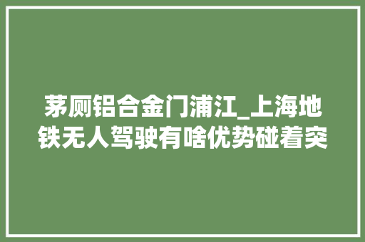 茅厕铝合金门浦江_上海地铁无人驾驶有啥优势碰着突发情况咋办谜底来了