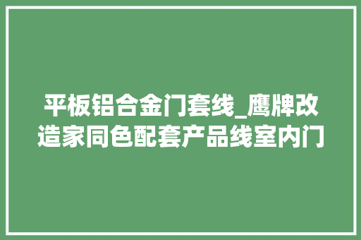 平板铝合金门套线_鹰牌改造家同色配套产品线室内门系列健康门家臻选