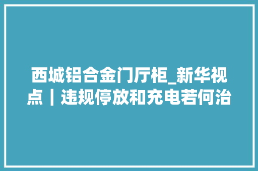 西城铝合金门厅柜_新华视点｜违规停放和充电若何治理电动自行车安然隐患系列查询访问之三
