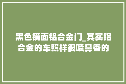 黑色镜面铝合金门_其实铝合金的车照样很喷鼻香的