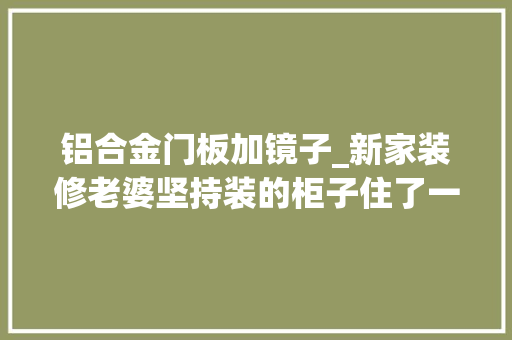 铝合金门板加镜子_新家装修老婆坚持装的柜子住了一段时间才知道真的很有用