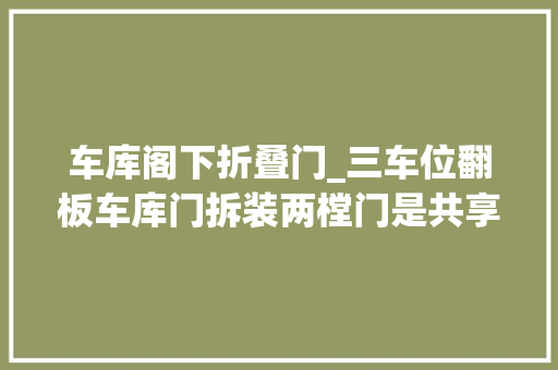 车库阁下折叠门_三车位翻板车库门拆装两樘门是共享一部电机吗