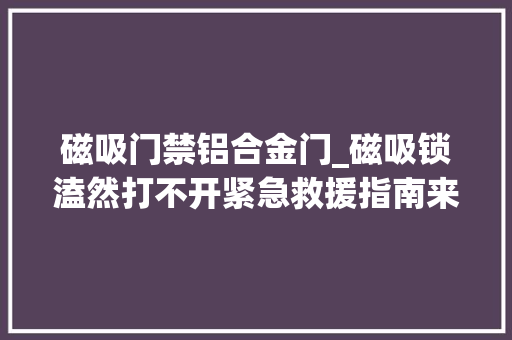 磁吸门禁铝合金门_磁吸锁溘然打不开紧急救援指南来了