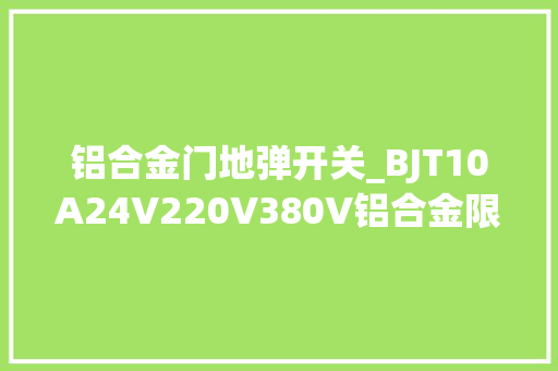 铝合金门地弹开关_BJT10A24V220V380V铝合金限位控制ExdllCT6单双踏防爆脚踏开关