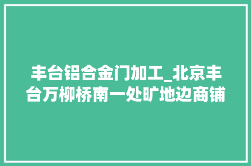 丰台铝合金门加工_北京丰台万柳桥南一处旷地边商铺拆一半仍营业垃圾还堆在街道边