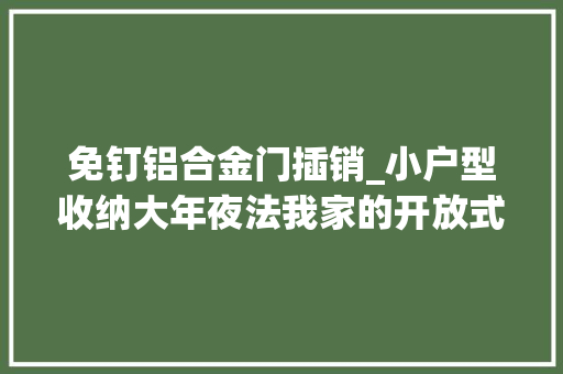 免钉铝合金门插销_小户型收纳大年夜法我家的开放式厨房收纳神器大年夜起底