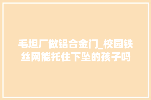 毛坦厂做铝合金门_校园铁丝网能托住下坠的孩子吗