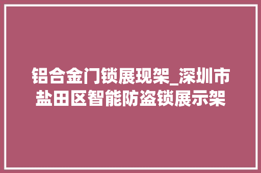 铝合金门锁展现架_深圳市盐田区智能防盗锁展示架