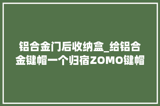 铝合金门后收纳盒_给铝合金键帽一个归宿ZOMO键帽收纳盒