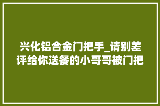 兴化铝合金门把手_请别差评给你送餐的小哥哥被门把手夹住了