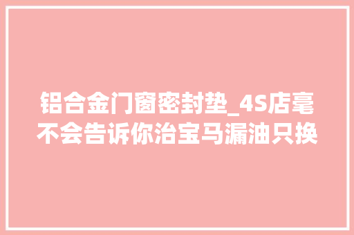 铝合金门窗密封垫_4S店毫不会告诉你治宝马漏油只换掉落这个密封垫就行才几百块